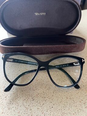 Tom Ford TF5511 Black Cat-Eye Glasses